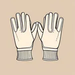 beige winter gloves image